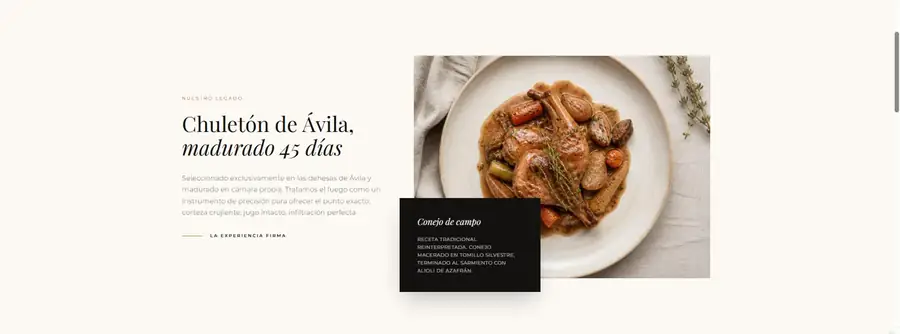 Platos destacados en la web de Dalma